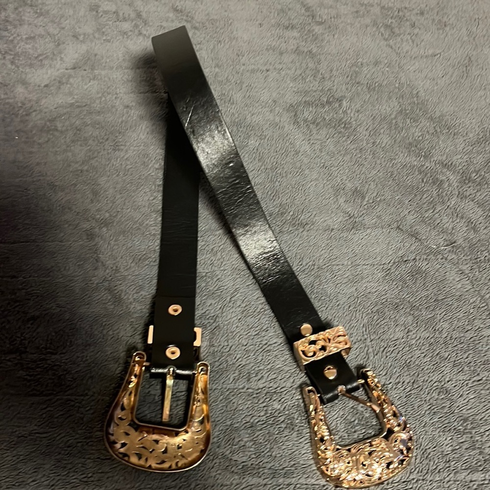 A gold belt